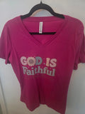 Faith-inspired "God Is Faithful" T-Shirt