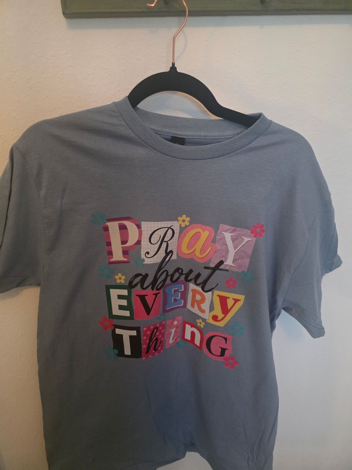 Faith-Inspired "Pray About Everything" GILDAN T-Shirt