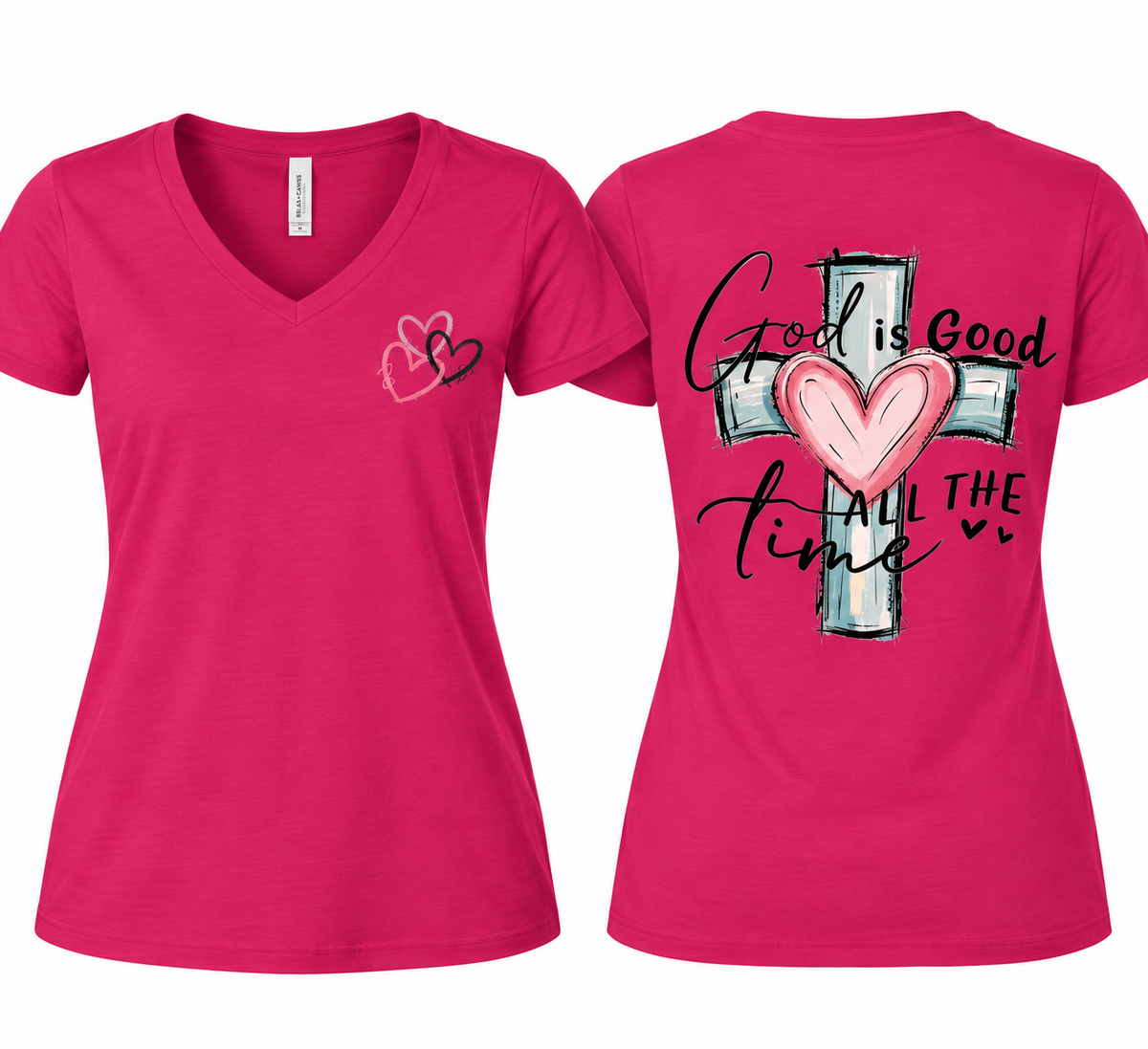Faith-Inspired "God is Good All the Time" T-Shirt WOMEN