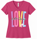 Faith-inspired "Love Like Jesus" Ladies T-shirt