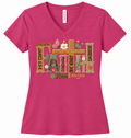 Faith-Inspired "FAITH KNITTED" T-shirt LADIES