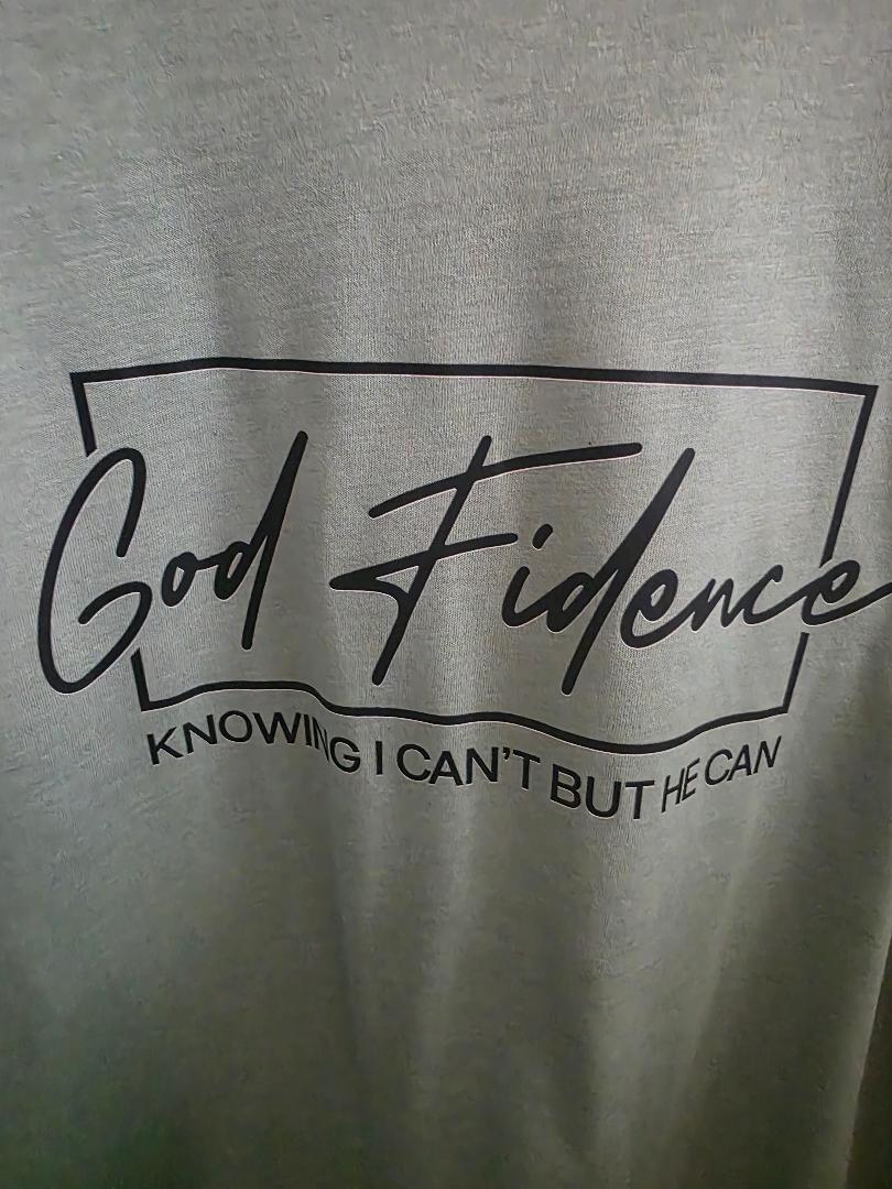 Faith-Inspired "Godfidence" T-Shirt