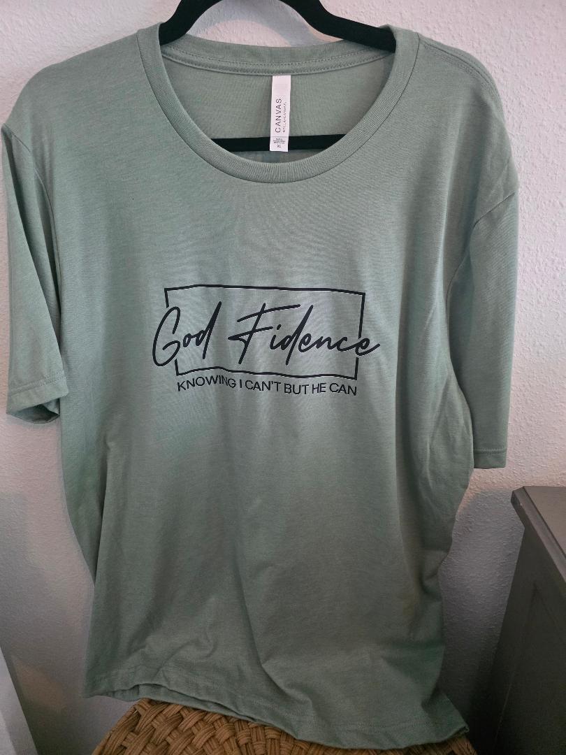 Faith-Inspired "Godfidence" T-Shirt