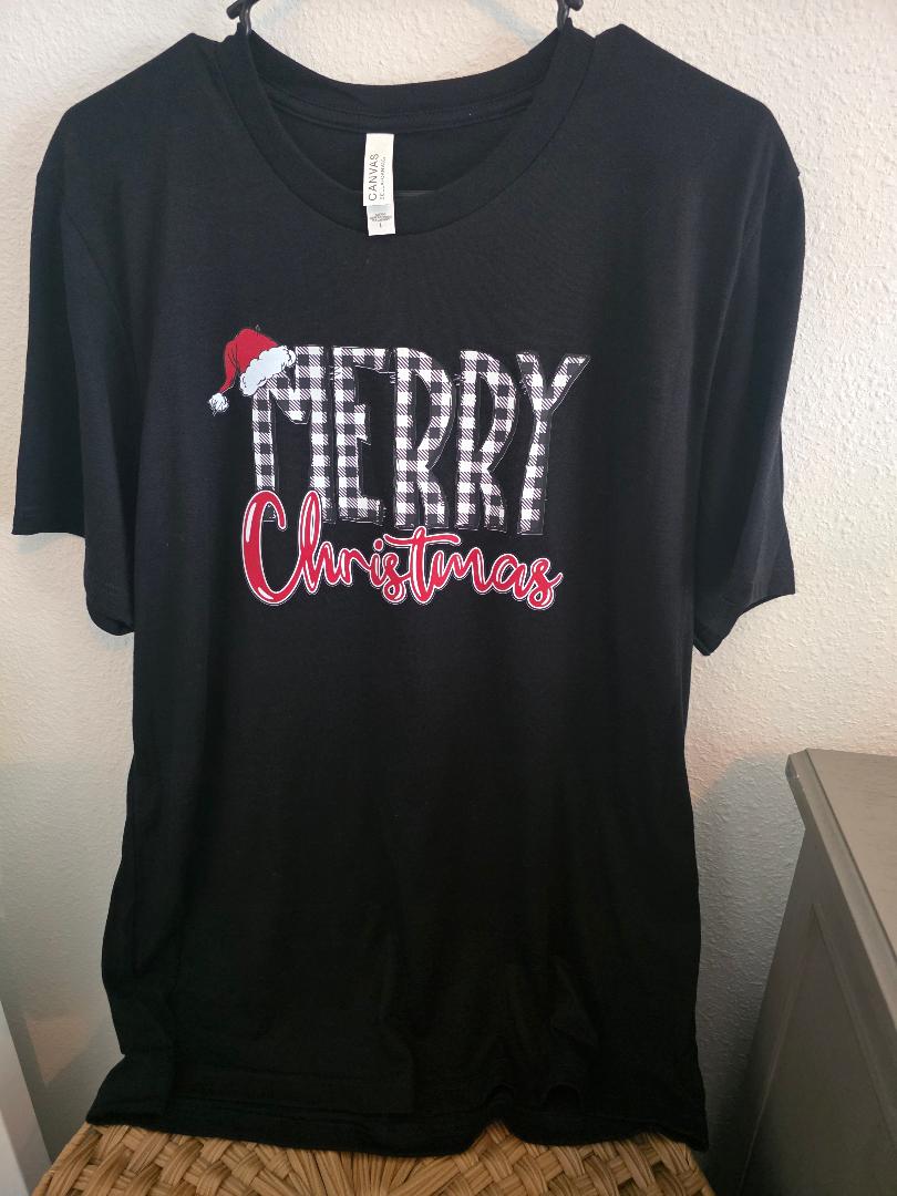 Christmas "Plaid Merry Christmas" T-Shirt
